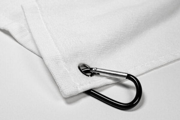 White Towel Hook - Tommy Burns Golf